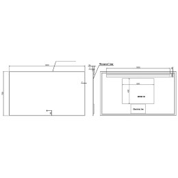 Зеркало Boheme Modern 120x70 543-120-MG с подсветкой