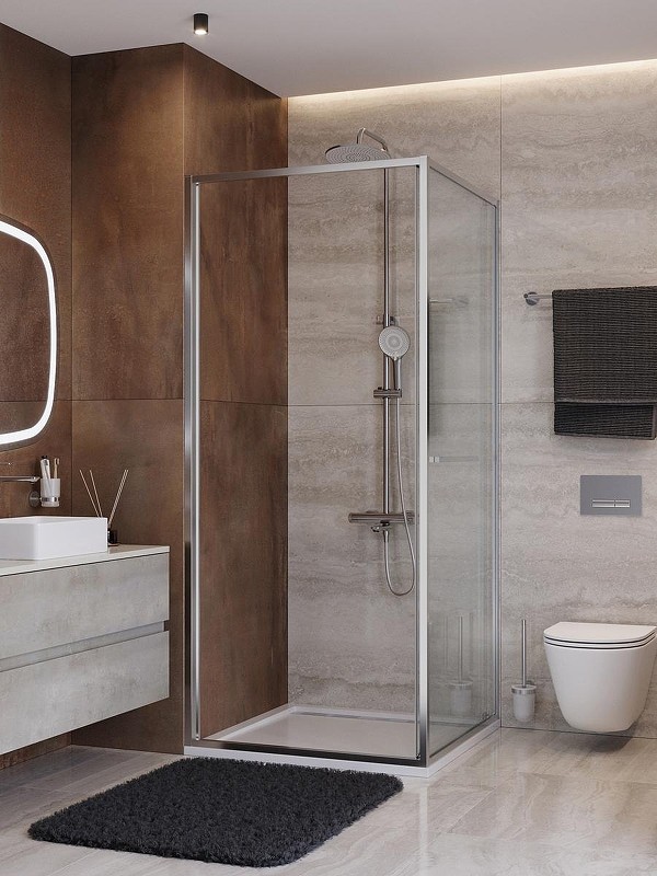 Душевой уголок Cezares Lux 100x100 LUX-A-FS-1-100-C-CR