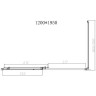 Душевой уголок Vincea Slim-N 120x90 VSR-4SN9012CLGM