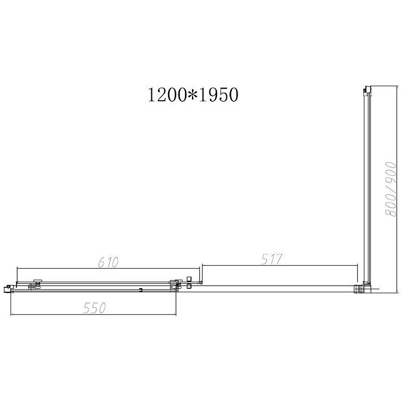 Душевой уголок Vincea Slim-N 120x90 VSR-4SN9012CLGM
