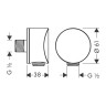 Шланговое подключение Hansgrohe Fixfit 26453670 Черное матовое
