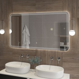 Зеркало Cezares Duet 140 CZR-SPC-DUET-1400-800-LED-TCH с подсветкой