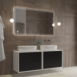 Зеркало Cezares Duet 140 CZR-SPC-DUET-1400-800-LED-TCH с подсветкой