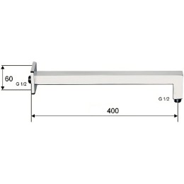 Кронштейн для верхнего душа Remer 348S40