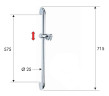 Душевая штанга Remer 311F цвет Хром