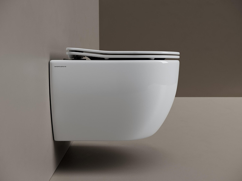 Унитаз Ceramicanova Play CN3001T подвесной цвет Белый с сиденьем Микролифт