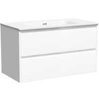 Тумба под раковину Sancos Libra 90 LB90W подвесная Белый глянец