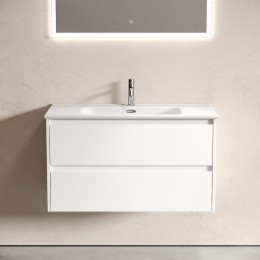 Тумба под раковину Sancos Libra 90 LB90W подвесная Белый глянец
