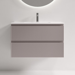 Тумба под раковину Sancos Snob R 80 SNR80/39SM подвесная цвет Doha Soft