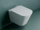 Комплект унитаза Ceramicanova Union CN4009T с инсталляцией Berges Atom 410 040340 с сиденьем Микролифт и Черной матовой клавишей смыва
