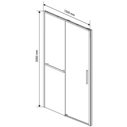 Душевая дверь Vincea Slim Soft 130 VDS-1SS130CLG