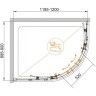 Душевой уголок Cezares Eco 120x90 ECO-O-RH-2-120/90-C-Cr