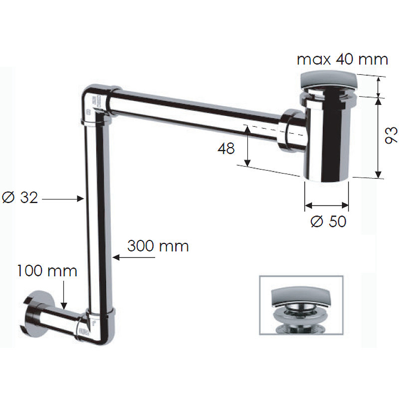 Сифон для раковины Remer 985S
