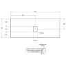 Столешница под раковину BelBagno 120 KEP-120-MNO-W0
