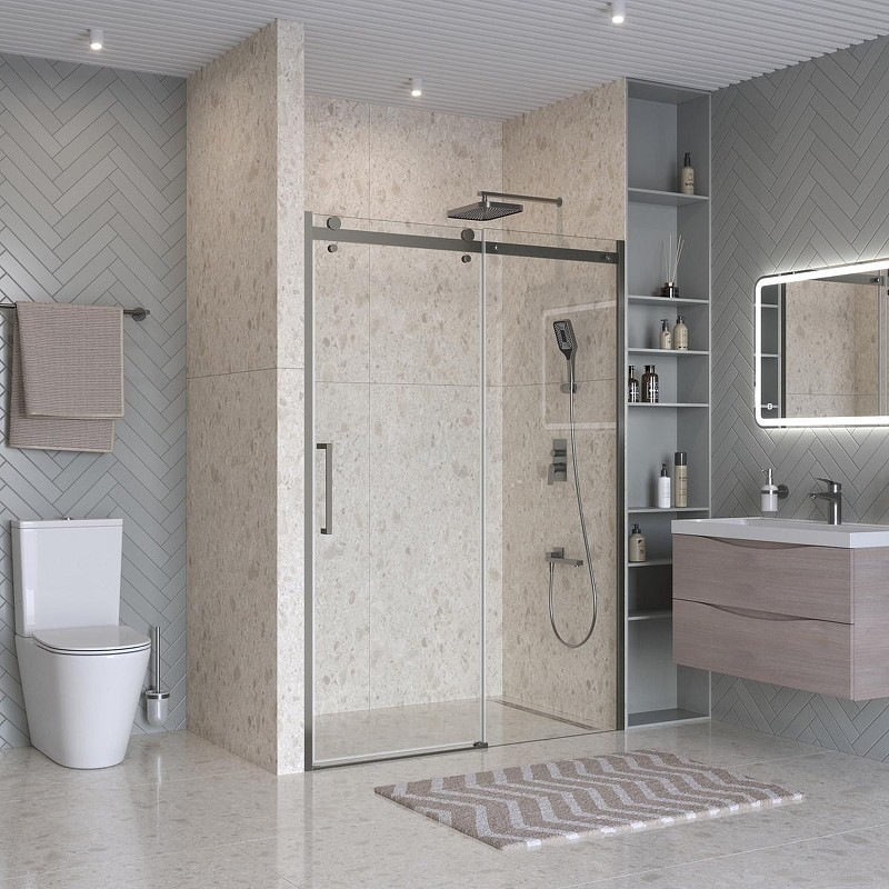 Душевая дверь BelBagno Marino 2 150 MARINO-2-BF-1-150-C-GM
