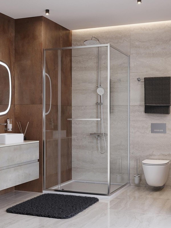Душевой уголок Cezares Lux 100x100 LUX-A-FS-11-100-C-CR