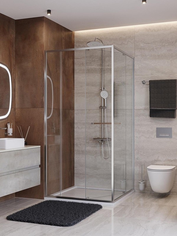 Душевой уголок Cezares Lux 100x100 LUX-A-FS-11-100-C-CR