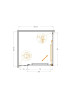 Душевой уголок Cezares Lux 100x100 LUX-A-FS-11-100-C-CR