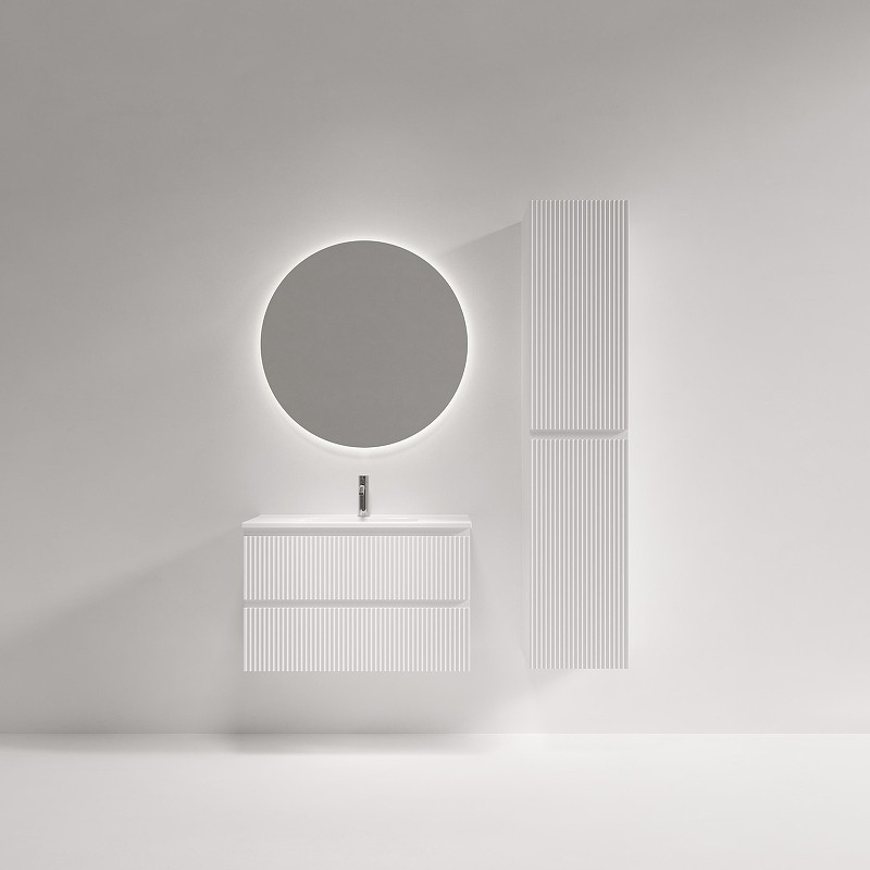 Тумба под раковину Sancos Snob R 80 SNR80/39W подвесная цвет Bianco