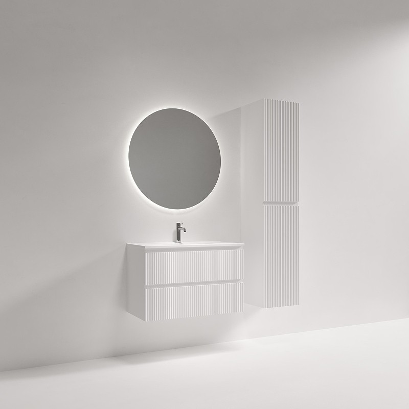 Тумба под раковину Sancos Snob R 80 SNR80/39W подвесная цвет Bianco