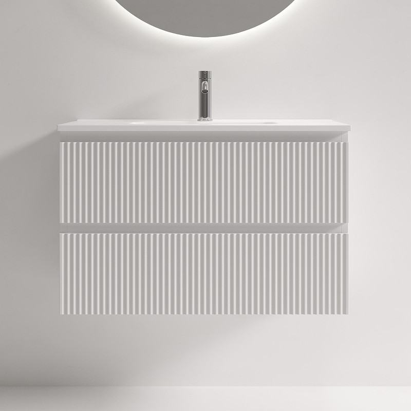 Тумба под раковину Sancos Snob R 80 SNR80/39W подвесная цвет Bianco