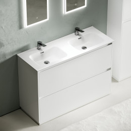 Тумба под раковину Sancos Libra Floor 120 LB120F-2W Белый глянец