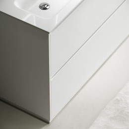 Тумба под раковину Sancos Libra Floor 120 LB120F-2W Белый глянец