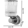 Стакан для зубных щеток Boheme Aura 10244-G