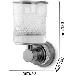 Стакан для зубных щеток Boheme Aura 10244-G