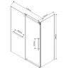 Душевой уголок Vincea Como Soft 110x100 VSR-1CS1011CLB
