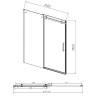 Душевая дверь Vincea Como-N 150 VDS-4CN150CLB