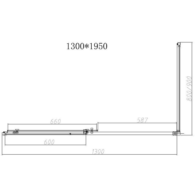 Душевой уголок Vincea Slim-N 130x90 VSR-4SN9013CLGM
