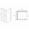 Душевой уголок Abber Sonnenstrand 90х85 AG07090-S85 профиль Хром стекло прозрачное