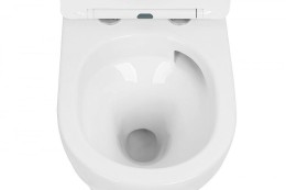 Комплект унитаза Abber Bequem AC1100T-AC0105-AC0121NG с сиденьем Микролифт и клавишей смыва цвет Никель