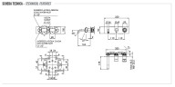 Смеситель для ванны Remer Element ET54D2BG цвет Золото брашированное
