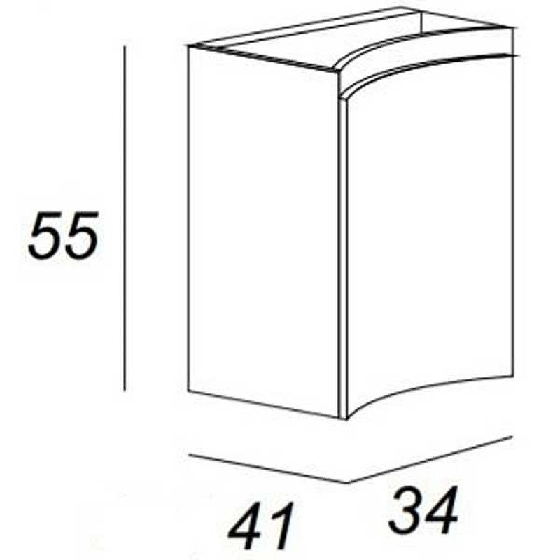 Подвесной шкаф Cezares Vague 34 L 54836