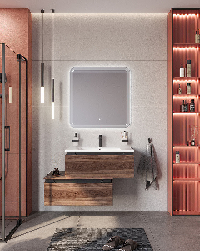 Тумба Cezares Slider 80 SLIDER-800-1C-PI-NA-P
