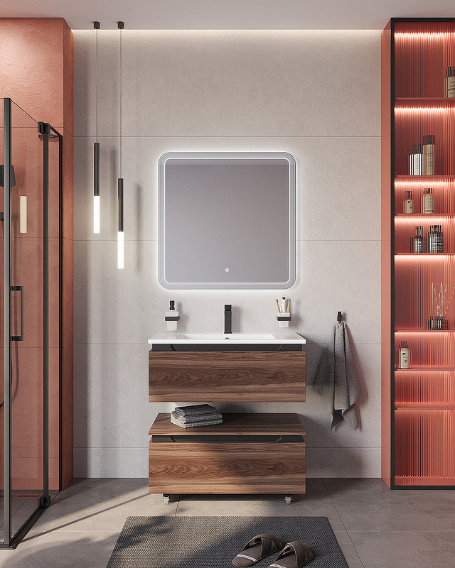 Тумба Cezares Slider 80 SLIDER-800-1C-PI-NA-P