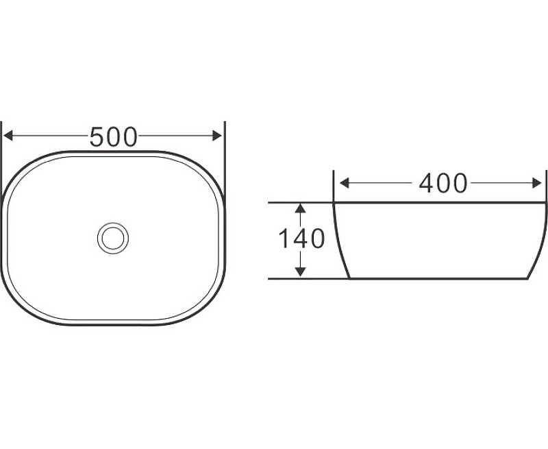 Раковина-чаша BelBagno 50 BB1302-H311