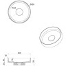 Раковина-чаша Boheme Corian 40 801-MW
