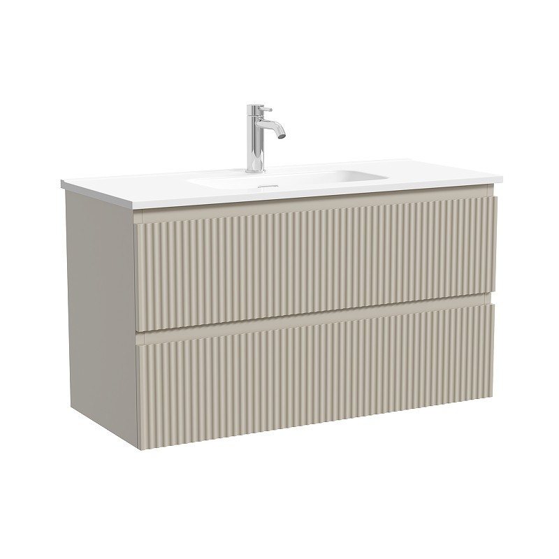Тумба под раковину Sancos Snob R 90 SNR90/39CE подвесная цвет Beige Soft