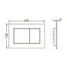 Комплект унитаза Ceramicanova Union CN4009T с инсталляцией Tece Base 9400413 с сиденьем Микролифт и Белой клавишей смыва