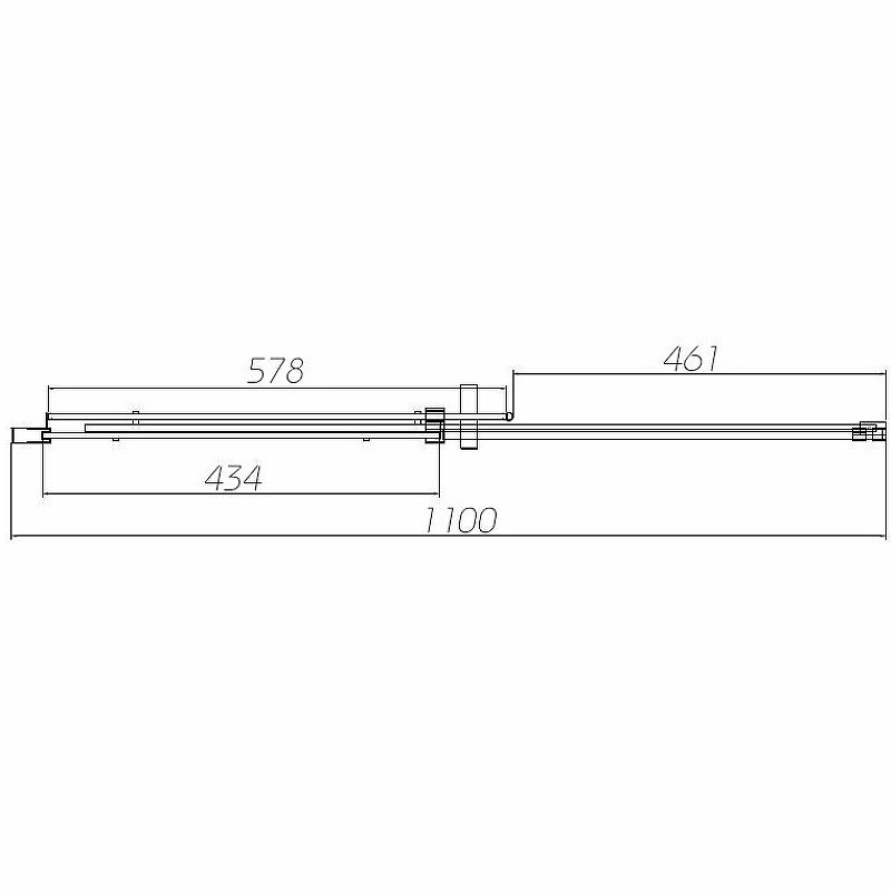 Душевая дверь Vincea Dice 110 VDS-4D110CL