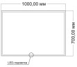 Зеркало Vincea 100 VLM-3VN1007 с подсветкой
