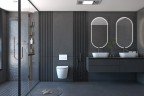 Комплект унитаза с инсталляцией Abber Bequem AC1100-AC0105-AC0120 с сиденьем Микролифт и клавишей смыва Хром