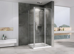 Душевой уголок Abber Sonnenstrand 130х85 AG04130S-S85 профиль Хром стекло прозрачное