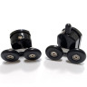 Душевой уголок Abber Schwarzer Diamant 170x50 AG30170BH-S50B-S50B профиль Черный стекло прозрачное