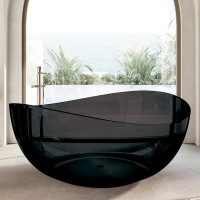 Ванна из полиэфирной смолы Abber Kristall 150x150 AT9705Onyx без гидромассажа