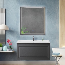 Зеркало Cezares Interni 80 CZR-SPC-INT-800-900-LED-TCH-WARM-TIT с подсветкой