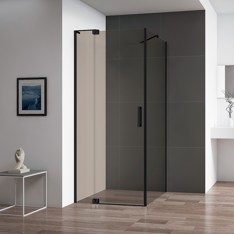 Душевой уголок Cezares Slider 90x80 SLIDER-AH-1-80-80/90-BR-NERO